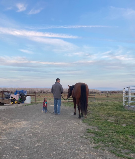 Adam and Wiley with Horse